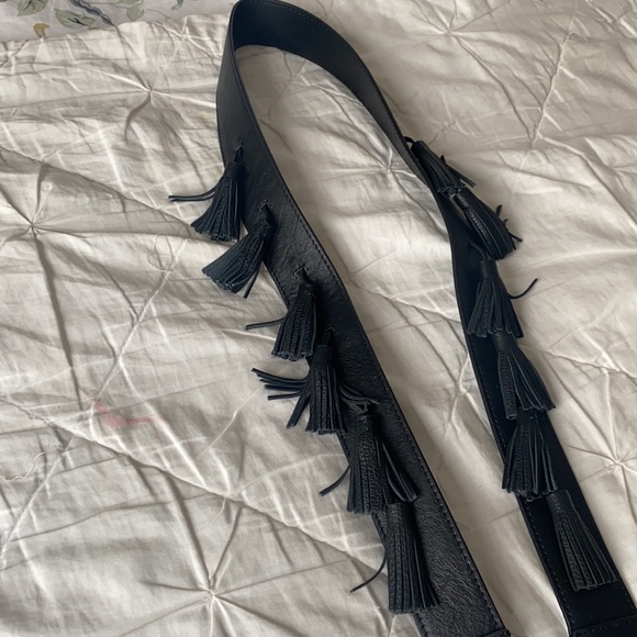 Sofia Rebecca Minkoff Purse or guitar strap genuine leather with fringes - Picture 3 of 8